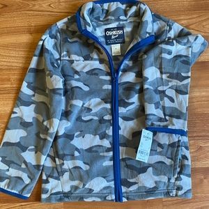 New boy fleece hoodie with zipper